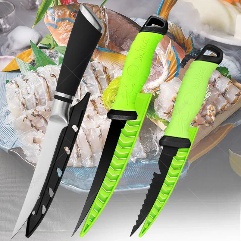 1-3pcs Stainless Steel Boning Knife Kitchen Vegetable and Fruit Cutting Knives Professional Fish Scale Scraping Knife