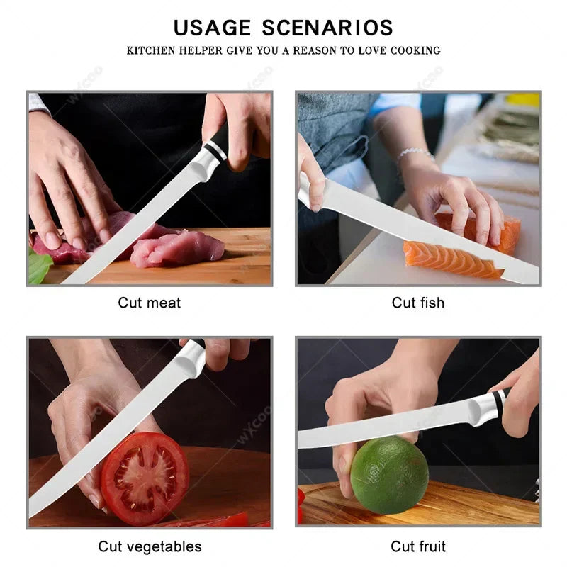 1-3pcs Stainless Steel Boning Knife Kitchen Vegetable and Fruit Cutting Knives Professional Fish Scale Scraping Knife