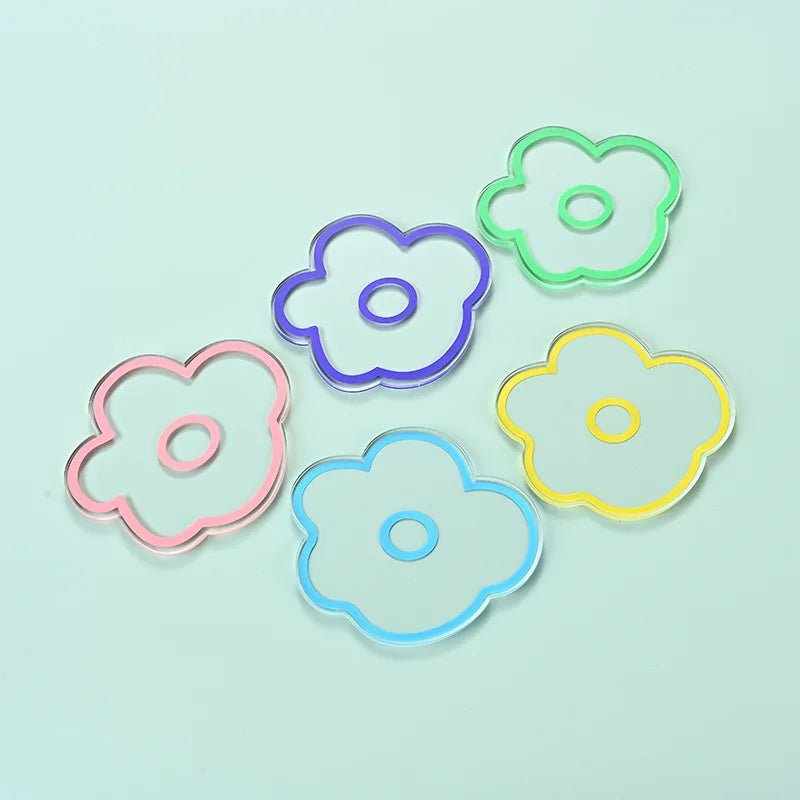 1 PCS Irregular Cute Flower Drink Cup Mat Non-slip Insulation Coasters for Glasses Reusable Cup Holders Kitchen Home