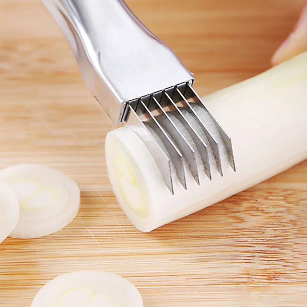 1 Shred Silk The Knife Stainless Steel Vegetable Scallions Garlic Cutter Graters Food Kitchen Speedy Chopper Kitchen