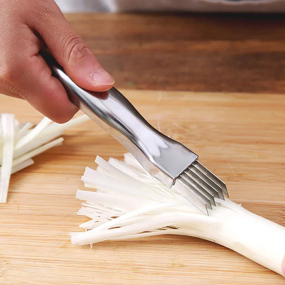 1 Shred Silk The Knife Stainless Steel Vegetable Scallions Garlic Cutter Graters Food Kitchen Speedy Chopper Kitchen