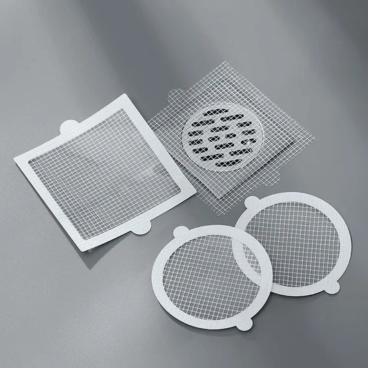 10PCS Disposable Shower Drain Hair Catcher Mesh Stickers Bathroom Hair Filter Net Anti-blocking Kitchen Drain Cover