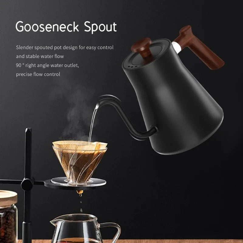 1200W Intelligent Constant Temperature Electric Kettle Hand Brewed Coffee Pot Gooseneck Pot Used for Brewing Milk Powder