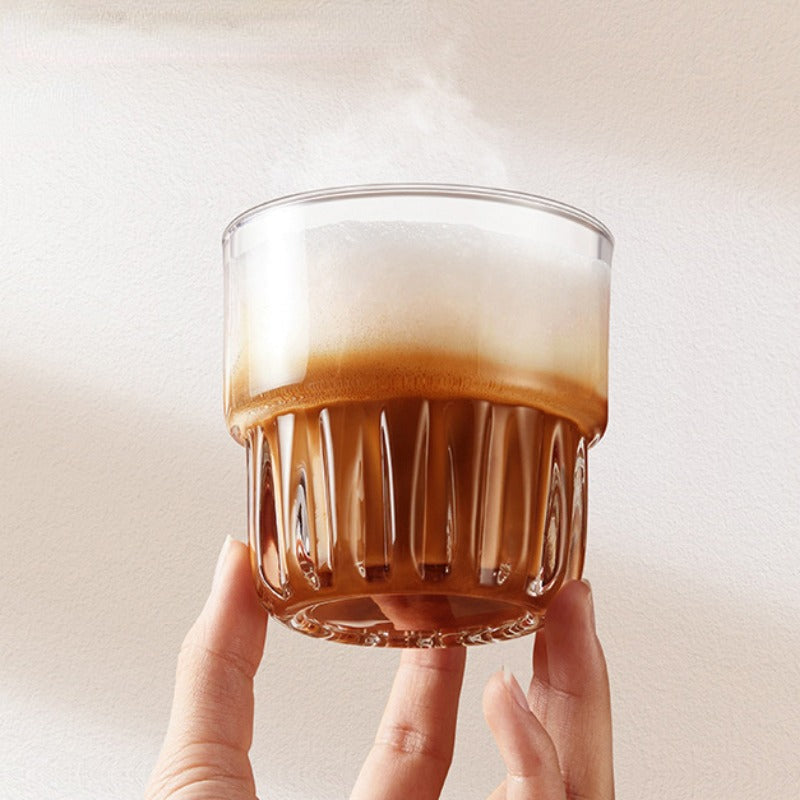 155ml/250ml/316ml Coffee Glass Transparent Cups Crystal Glass Wholesale Milk Cup Juice Cup Tea Cup Commemorative Cups