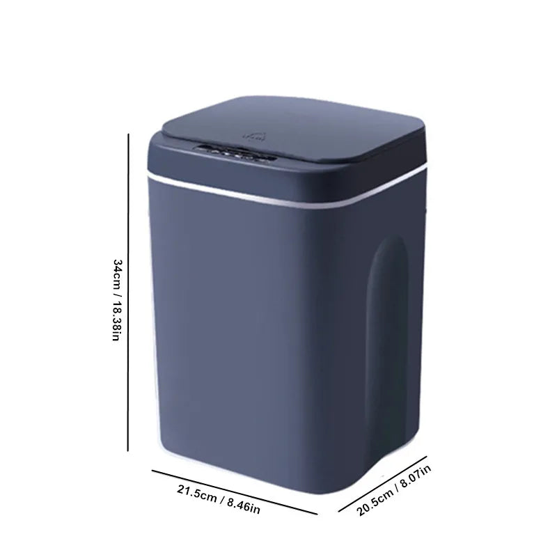 16L Automatic Sensor Trash Can Electric Touchless Smart Bin Kitchen Bathroom Waterproof Bucket Garbage With Lid Home