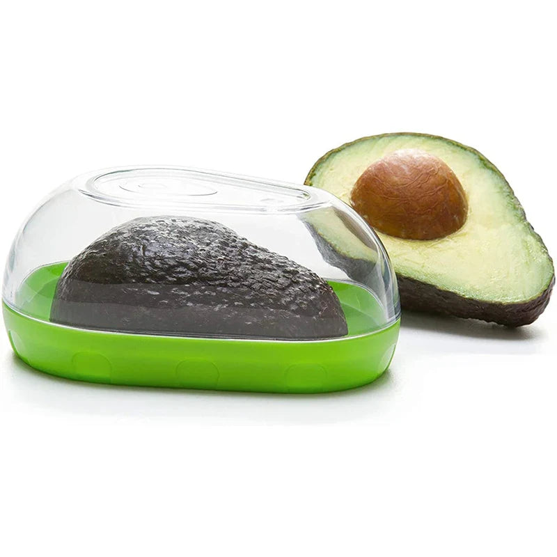 1pc Avocado Food Storage Box Space Saving Avocado Saver Plastic Fruit Container for Kitchen Crisper Vegetable Organizer