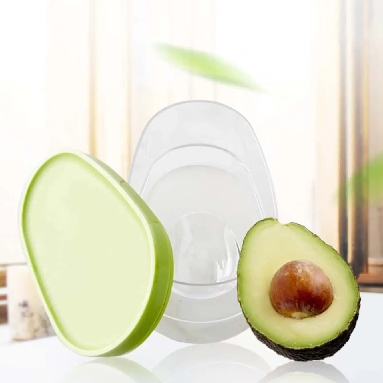 1pc Avocado Food Storage Box Space Saving Avocado Saver Plastic Fruit Container for Kitchen Crisper Vegetable Organizer