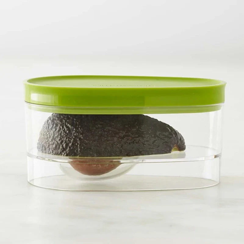 1pc Avocado Food Storage Box Space Saving Avocado Saver Plastic Fruit Container for Kitchen Crisper Vegetable Organizer