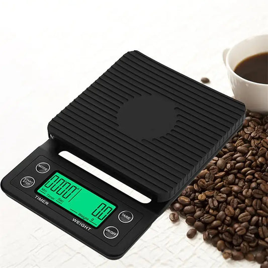 1pc Black Precision Coffee Dropping Scale 0.1g Coffee Dropping Scale With Timer Digital Kitchen Scale High Precision