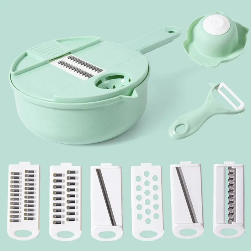 1pc Green/Blue/Pink Manually Cut Shred Grater Salad Vegetable Chopper Carrots Potatoes For Kitchen Convenience