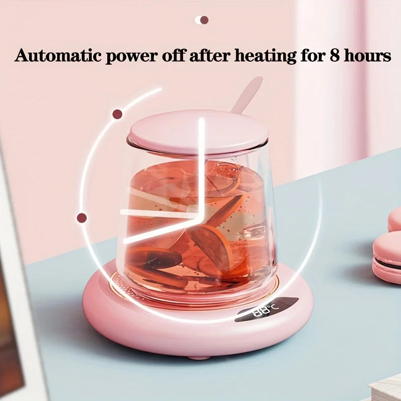 1pc Intelligent Coffee Cup Heater with Thermostat Coaster and Gravity Switch - Perfect for Hot Coffee Tea Espresso Milk,