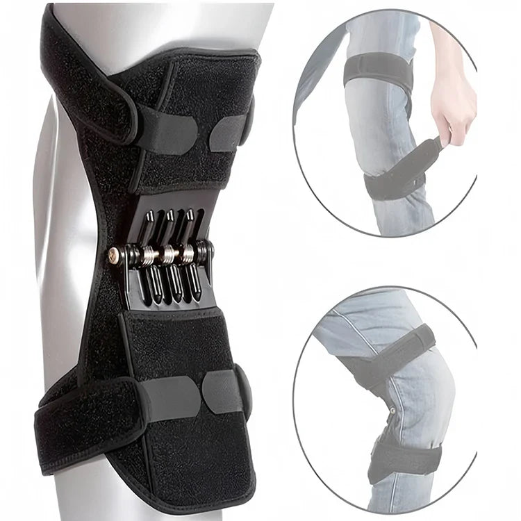 1Pc Knee Protection Booster Power Lift Join Support Knee Pad Spring Force Knee Booster for Climbing Sports Training