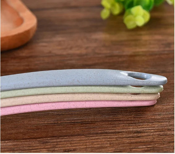 1PC New Fashion Eco-Friendly Wheat Straw Soup SpoonStalk Spoons Rice Ladle Meal Dinner Scoop Kitchen Supplies Tableware