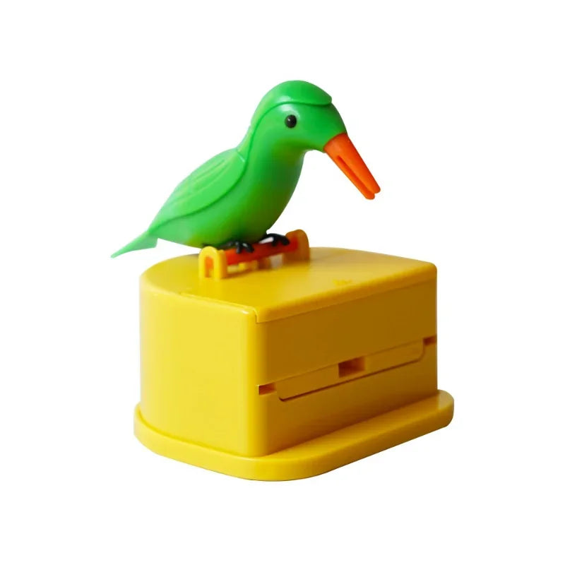 1Pc New Small Bird Toothpick Container Automatic Toothpick Dispenser Toothpick Holder Home Decoration Kitchen