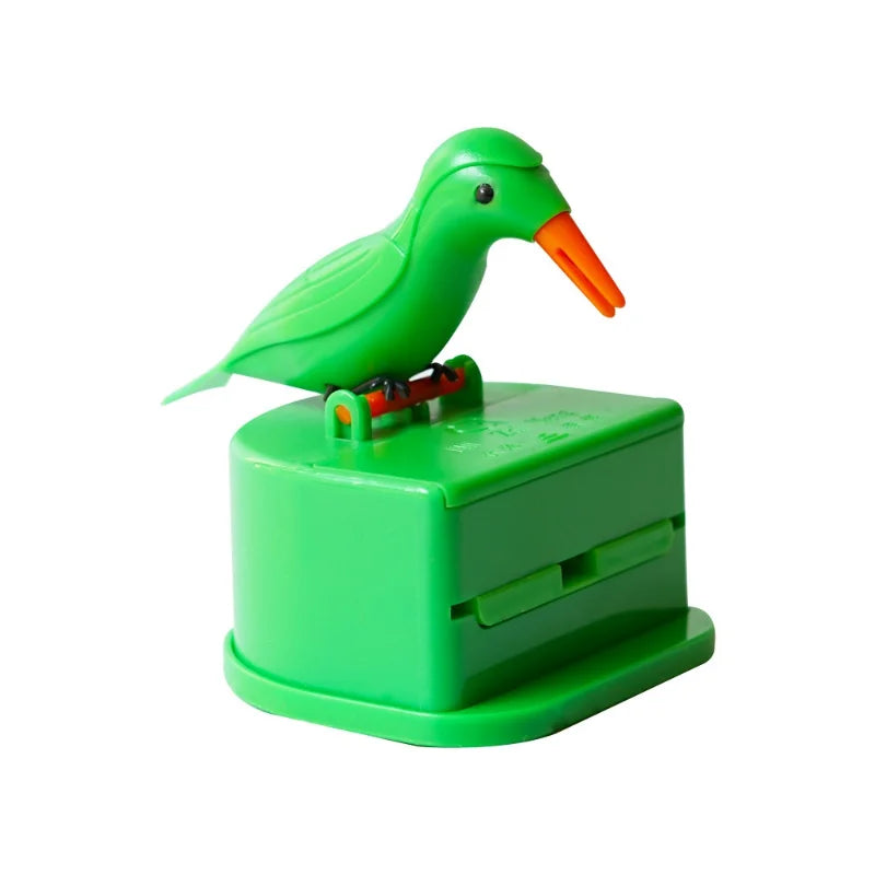 1Pc New Small Bird Toothpick Container Automatic Toothpick Dispenser Toothpick Holder Home Decoration Kitchen