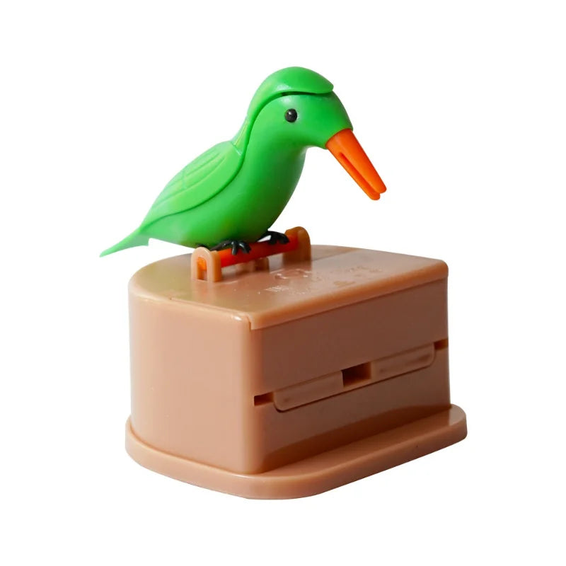 1Pc New Small Bird Toothpick Container Automatic Toothpick Dispenser Toothpick Holder Home Decoration Kitchen