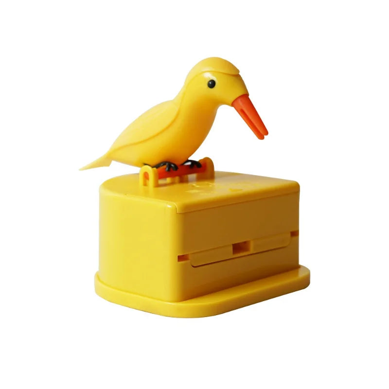 1Pc New Small Bird Toothpick Container Automatic Toothpick Dispenser Toothpick Holder Home Decoration Kitchen