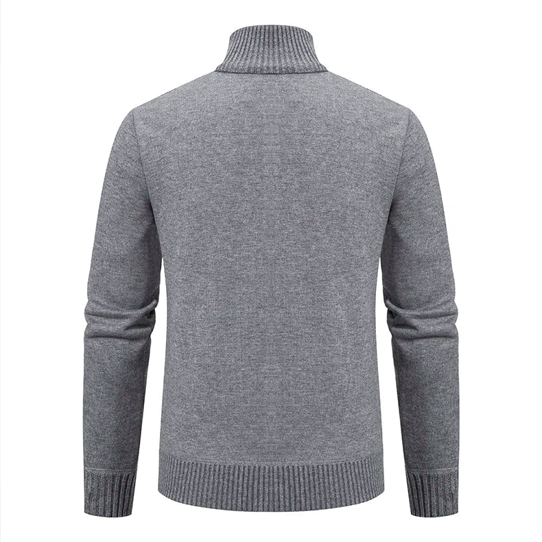 2023 autumn and winter new cashmere padded warm casual men’s knitted sweater coat