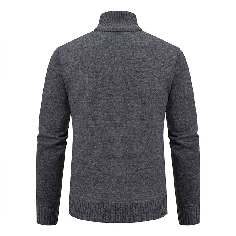 2023 autumn and winter new cashmere padded warm casual men’s knitted sweater coat