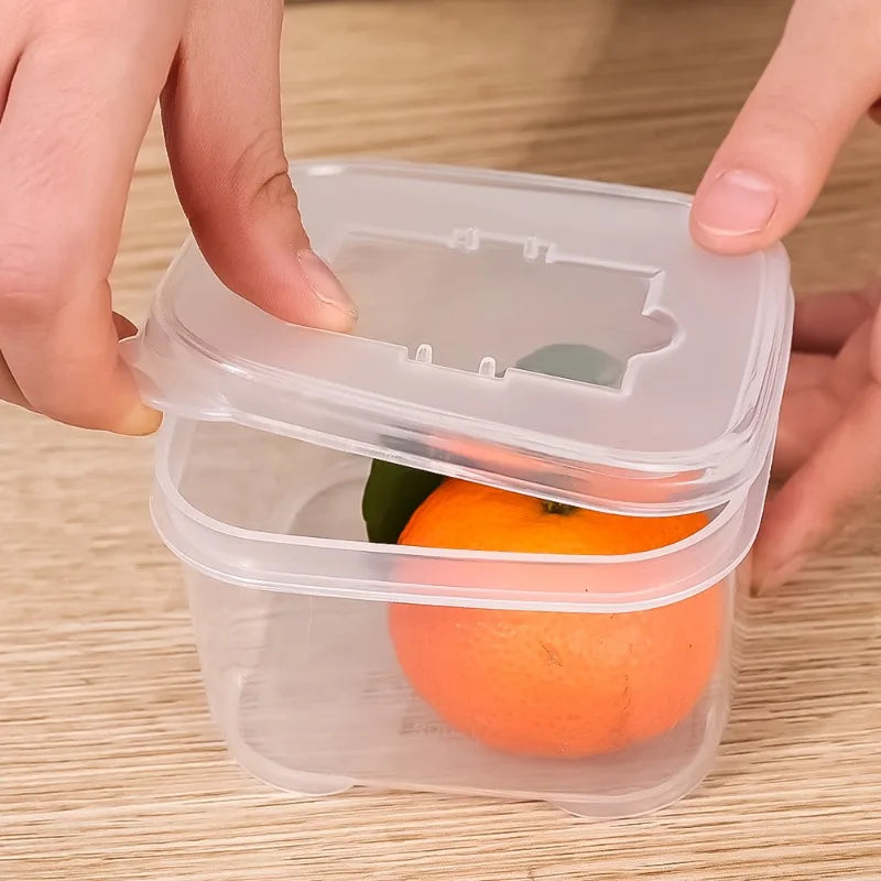 250/400ml Kitchen Storage Box Transparent Fridge Organizer Fresh Vegetable Fruit Baskets Food Storage Containers