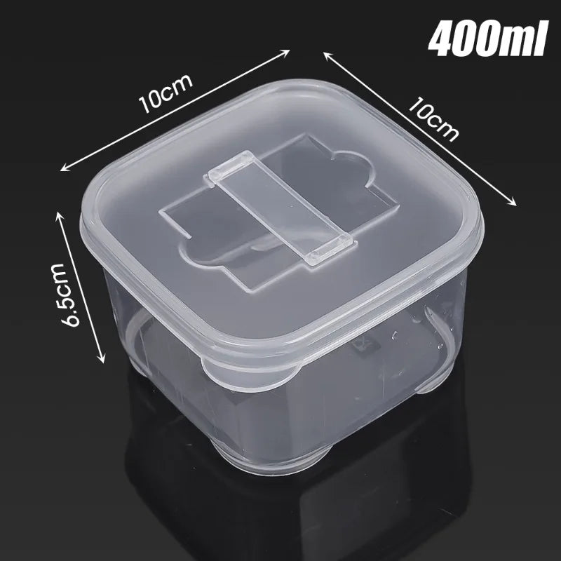 250/400ml Kitchen Storage Box Transparent Fridge Organizer Fresh Vegetable Fruit Baskets Food Storage Containers