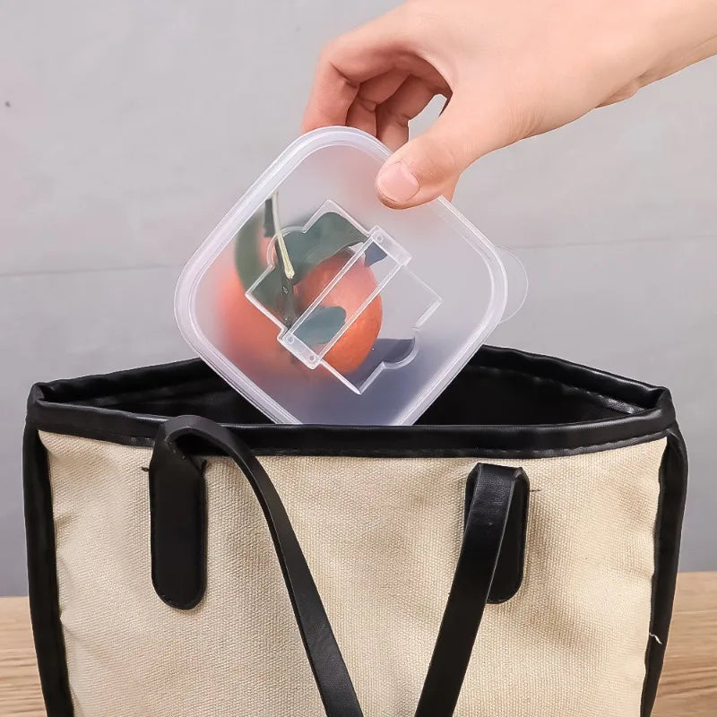 250/400ml Kitchen Storage Box Transparent Fridge Organizer Fresh Vegetable Fruit Baskets Food Storage Containers