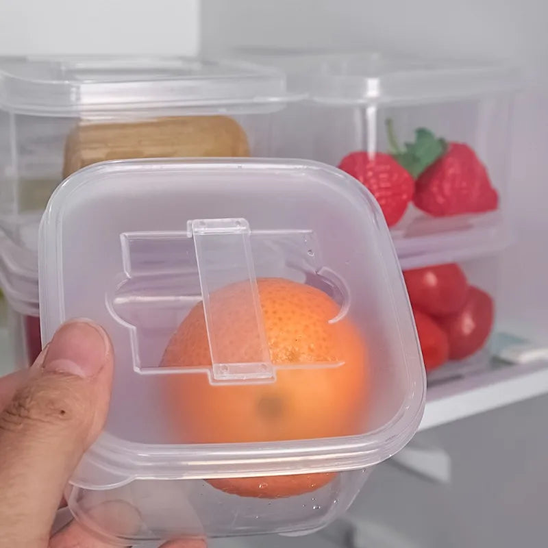 250/400ml Kitchen Storage Box Transparent Fridge Organizer Fresh Vegetable Fruit Baskets Food Storage Containers