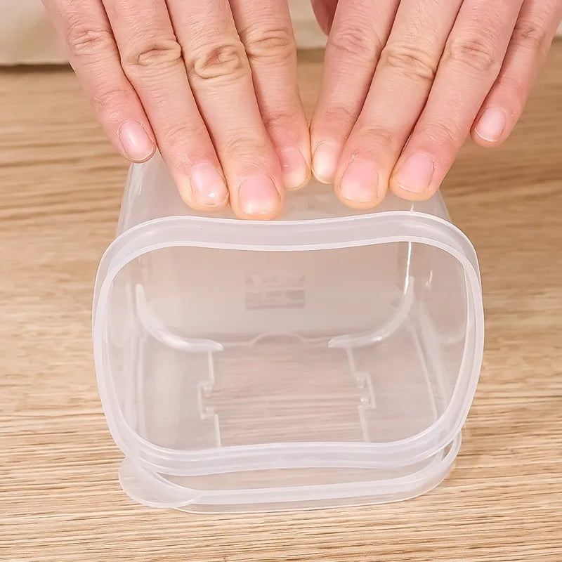 250/400ml Kitchen Storage Box Transparent Fridge Organizer Fresh Vegetable Fruit Baskets Food Storage Containers