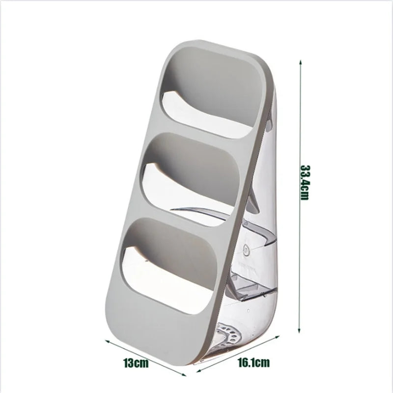 3-Tier Kitchen Cutlery Storage Box Drain Rack Chopsticks Holder Tableware Organizer Spoon Fork Separation Box Drawer