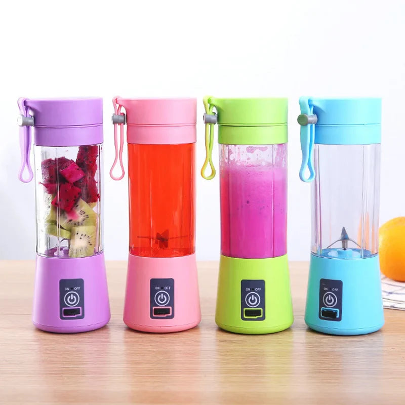 380ml Portable Electric Fruit Juicer Home USB Rechargeable Smoothie Maker Blenders Machine Sports Bottle JuicingCup