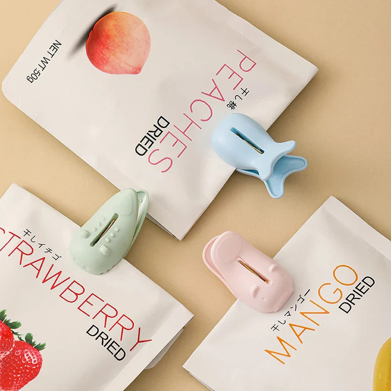 3PCS Mixed Color Food Bag Clips Sealing Clips for Milk Powder Snack Clips Sealers Damp-proof Clips for Kitchen Food