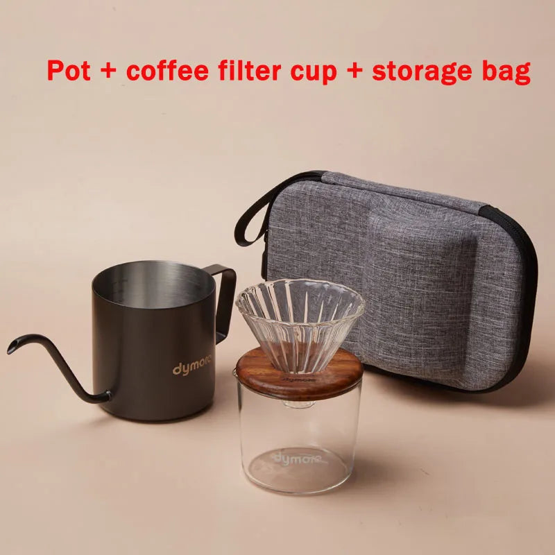 500ml Hand-brewed Coffee Pot 1-2 People Coffee Filter Cup Hanging Ear Pot Filter Cup Storage Stainless Steel Brewing Pot