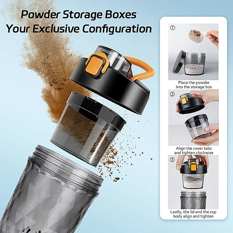 650ml Electric Protein Powder Mixing Cup Automatic Shaker Bottle Mixer Shake Bottle Milk Coffee Blender Kettle fro Gym