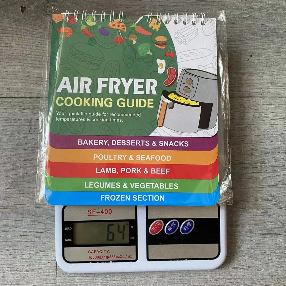 Air Fryer Magnetic Cheat Sheet Air Fryer Cookbook Calendar Food Pro Recipes Temperature Cooking Time Guide Kitchen