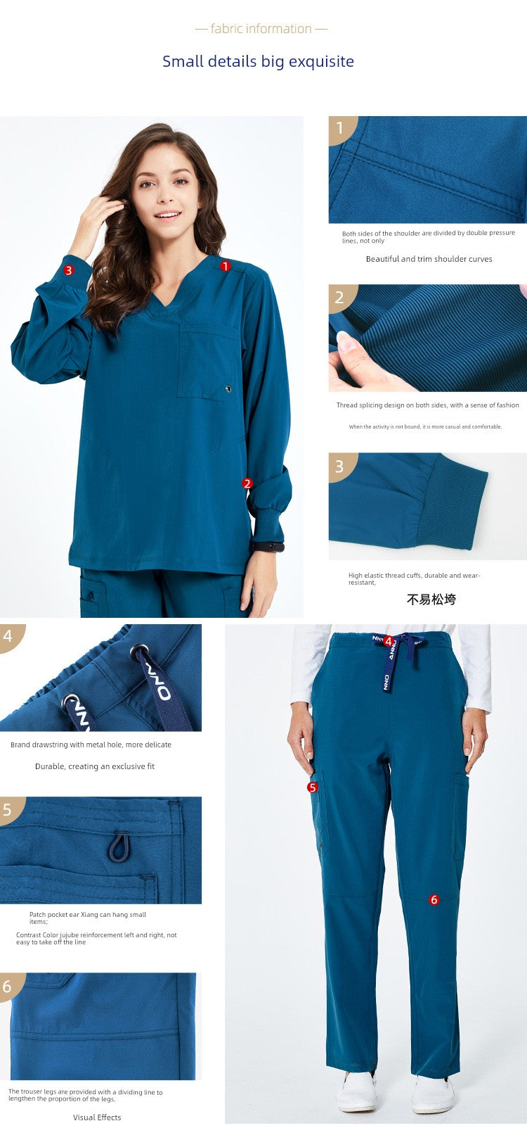 Annuo Smooth Nurse Uniform for Men and Women