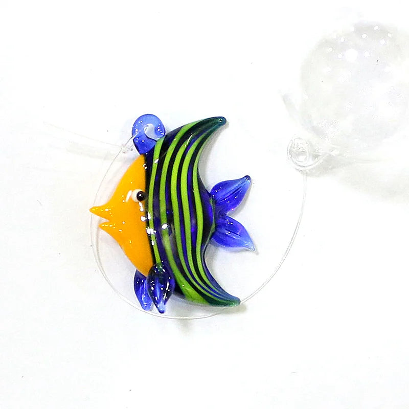 Aquarium Decor Floating Marine Animal Mini Figurine Pendant Cute Glass Ocean Fish Starfish Sea Star Crab Clownfish Ray