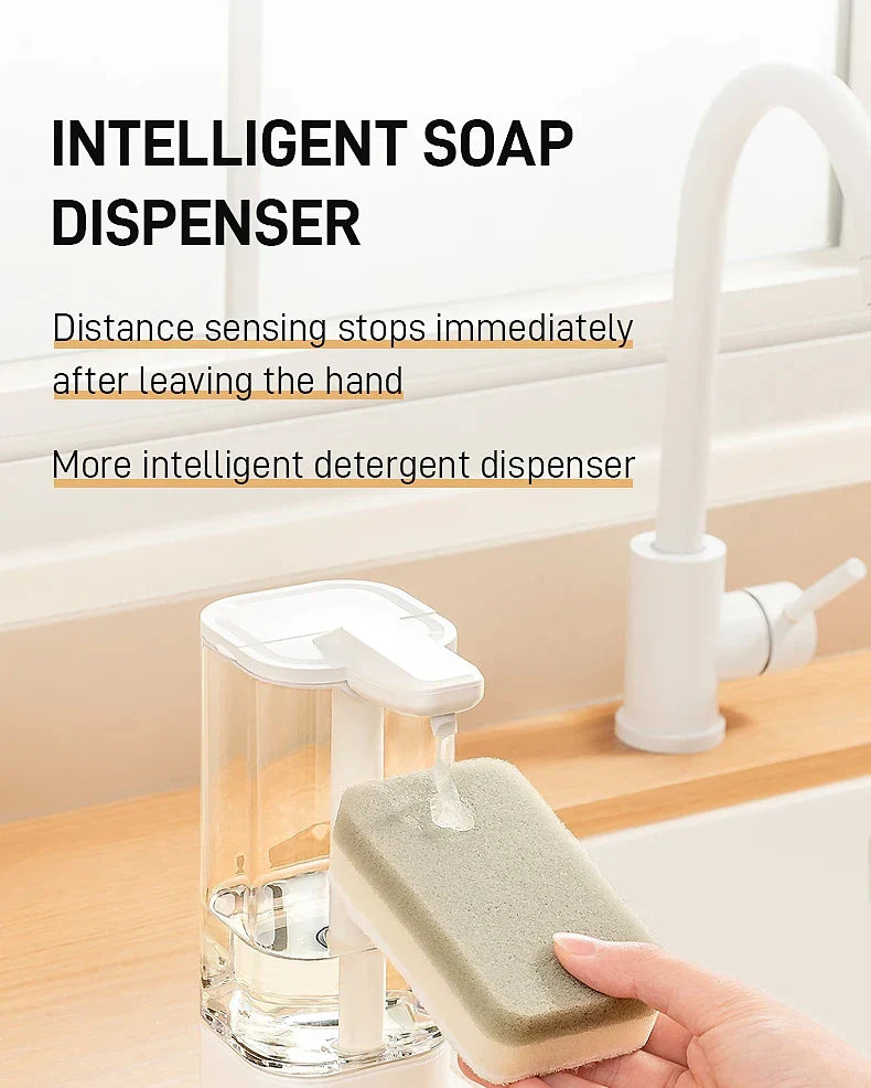 Automatic Sensor Hand Sanitizer Machine Dish Soap Machine Body Wash Shampoo Smart Distance Sensing Kitchen Home