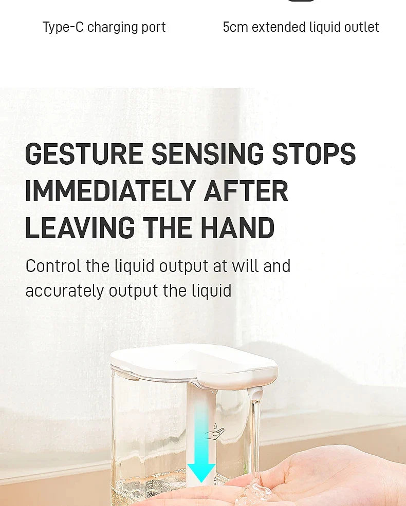 Automatic Sensor Hand Sanitizer Machine Dish Soap Machine Body Wash Shampoo Smart Distance Sensing Kitchen Home