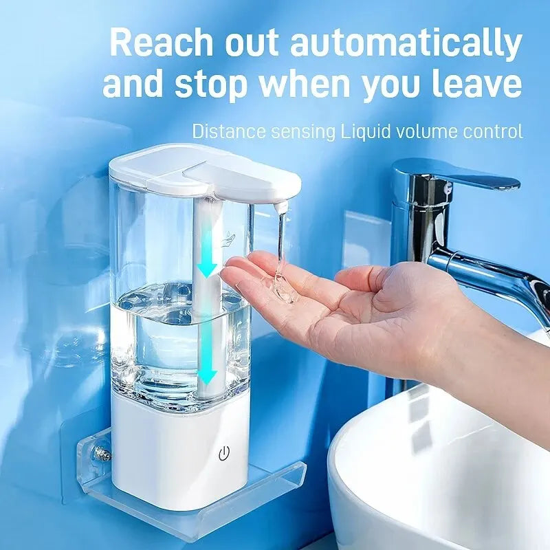 Automatic Sensor Hand Sanitizer Machine Dish Soap Machine Body Wash Shampoo Smart Distance Sensing Kitchen Home