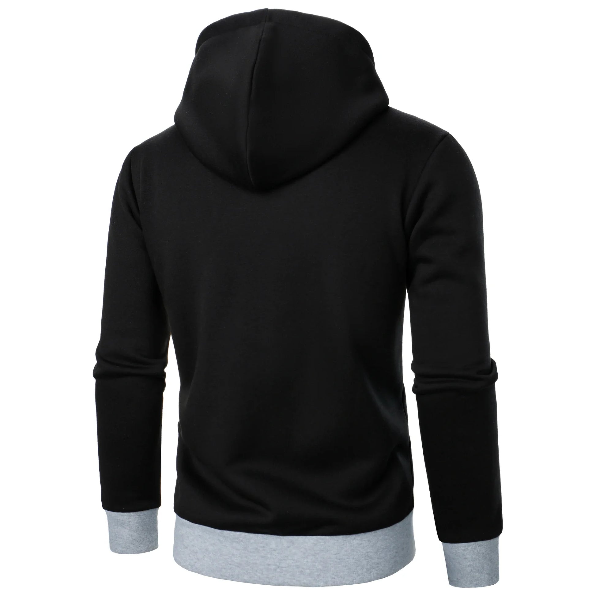 Autumn and winter men’s casual sports color matching zipper hoodie