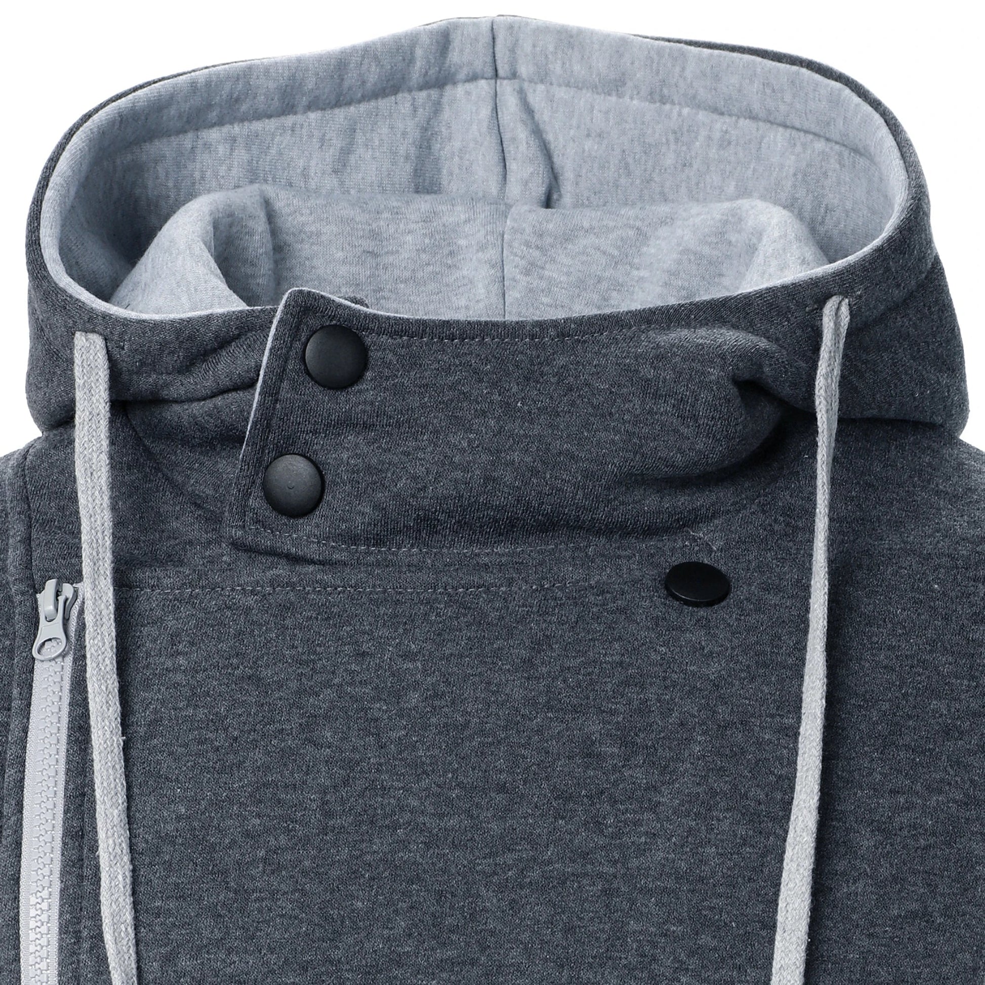 Autumn and winter men’s casual sports color matching zipper hoodie