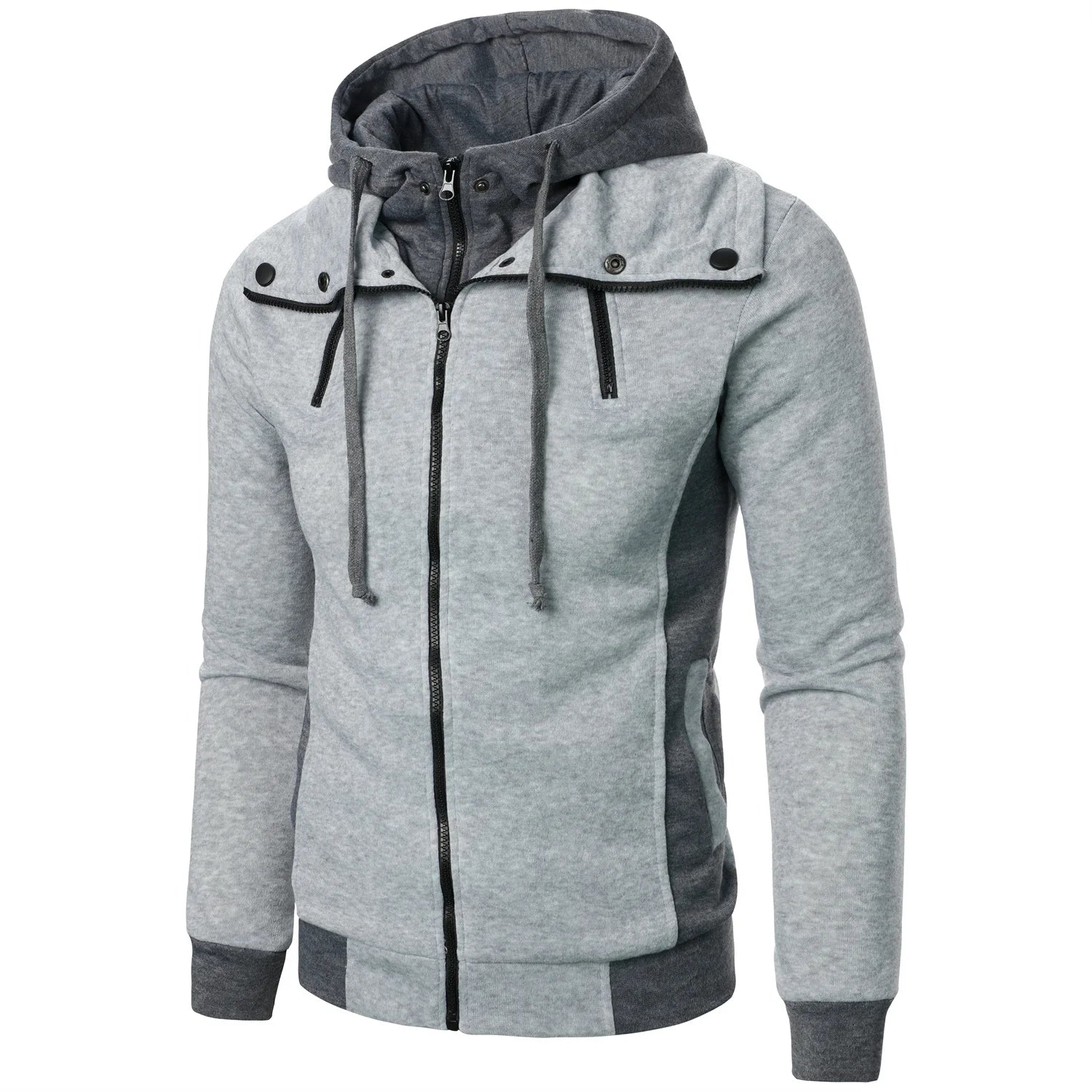 Autumn and winter men’s hooded leisure sports cardigan men’s hooded hoodie