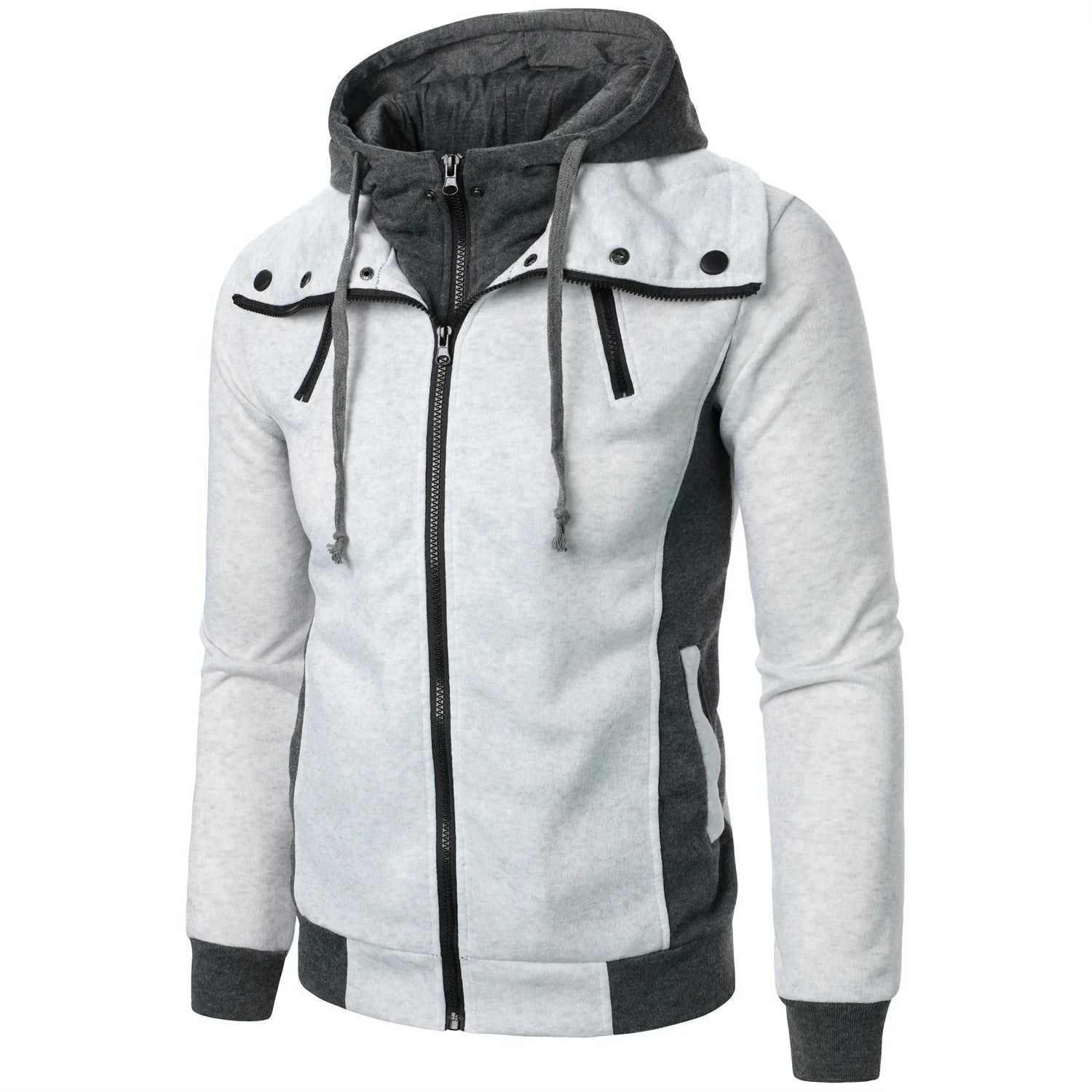 Autumn and winter men’s hooded leisure sports cardigan men’s hooded hoodie