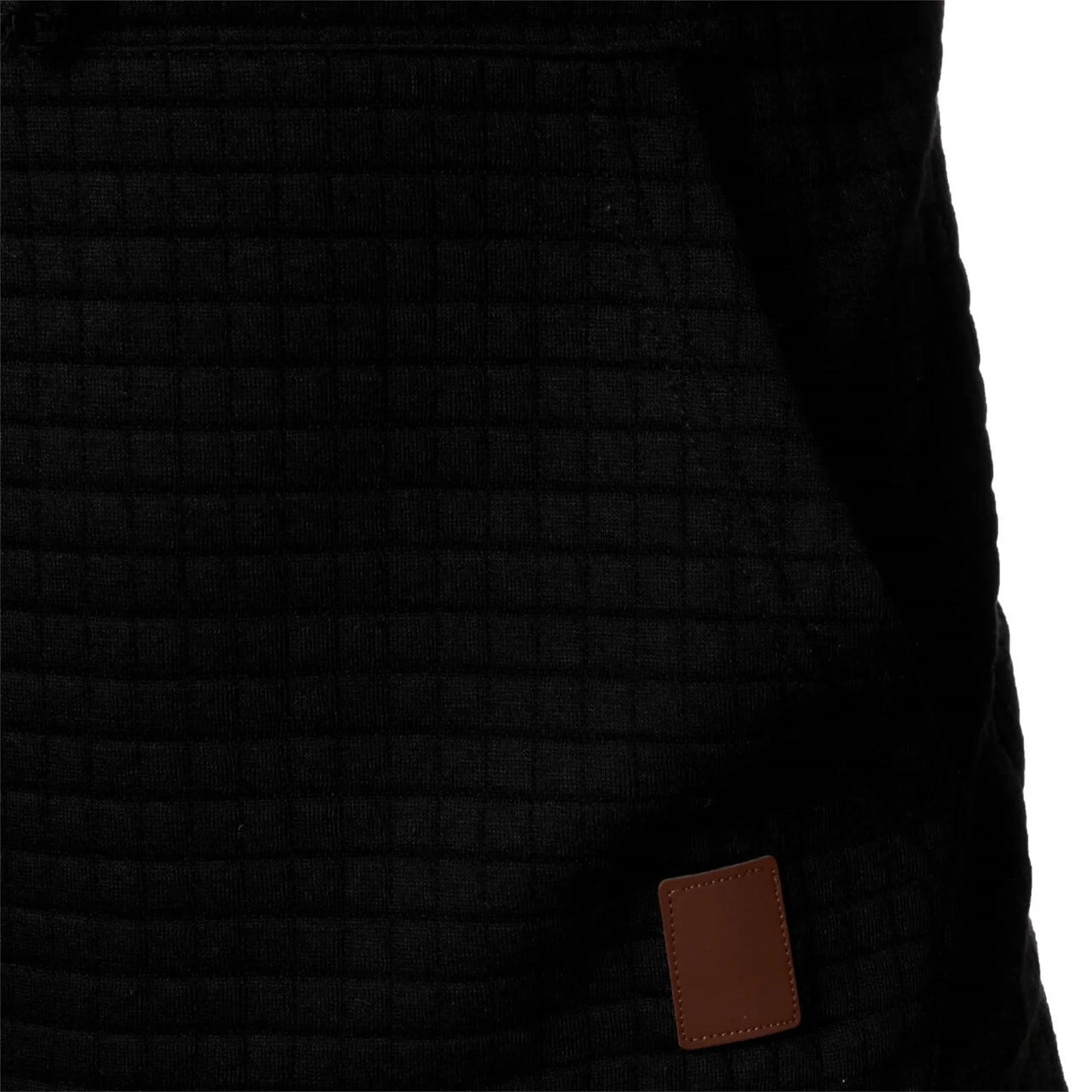 Autumn/Winter men’s jacquard plaid hoodie long sleeve hoodie warm color hooded sweatshirt coat