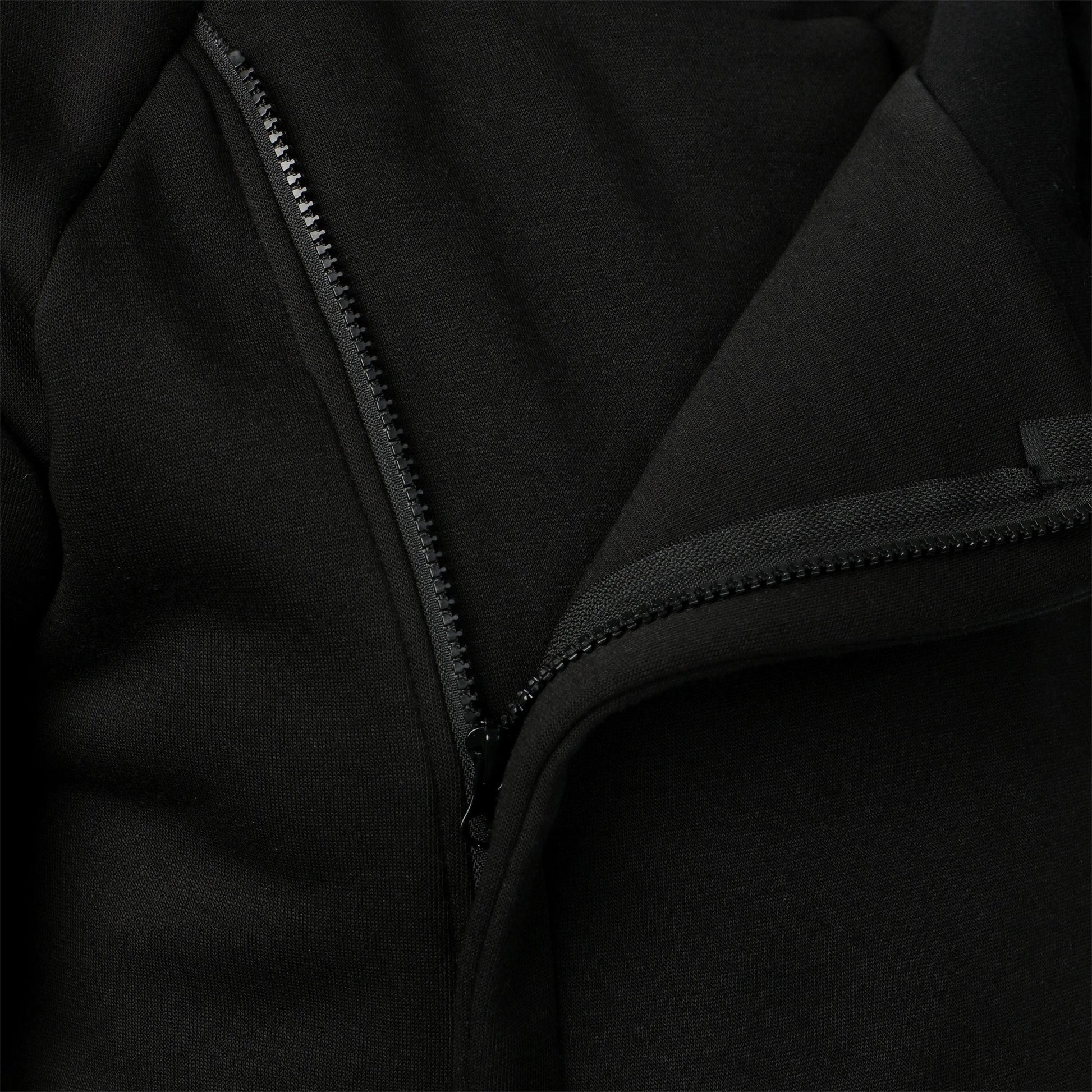 Autumn winter men’s solid color hooded top Long sleeve side zipper design hoodie