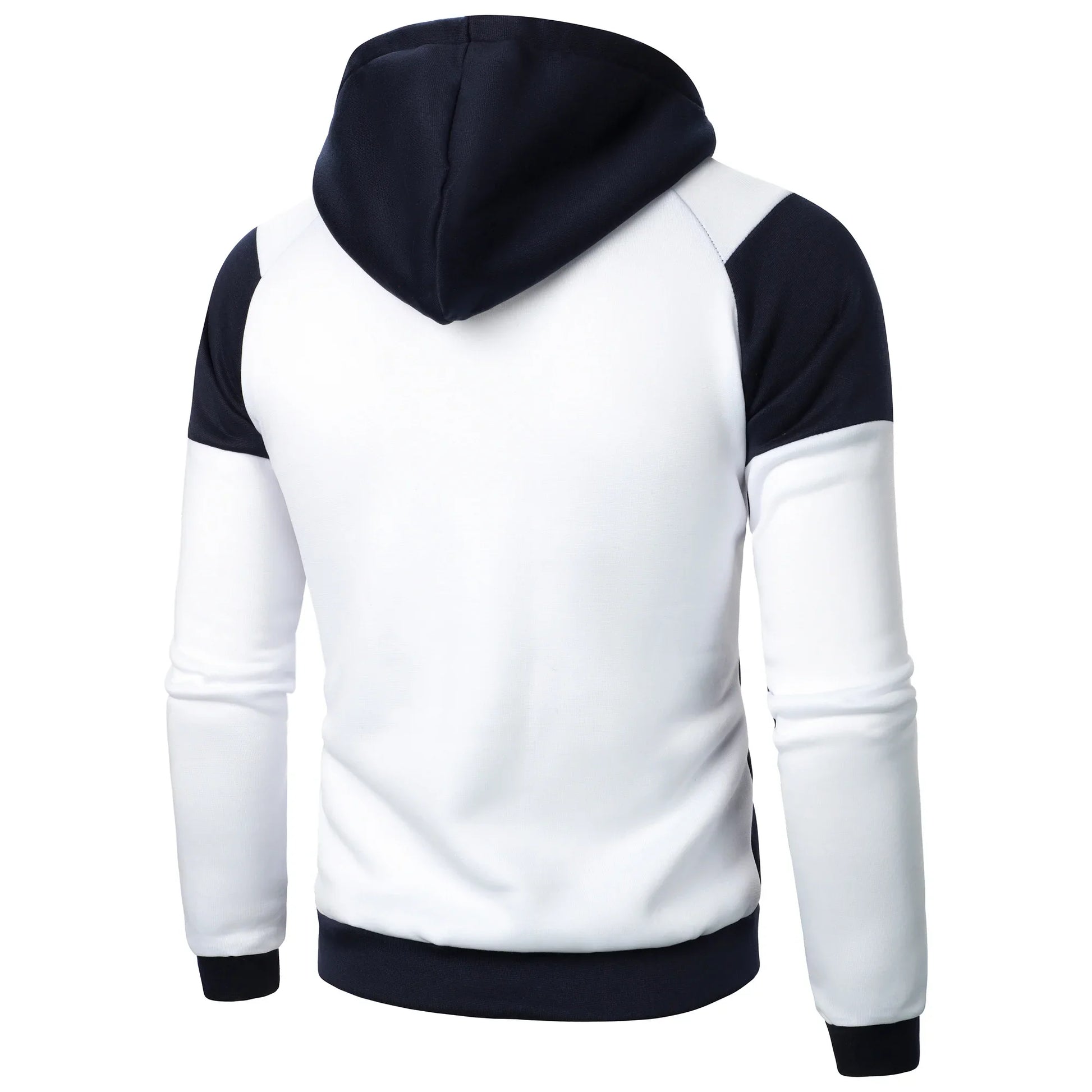 Autumn and winter sports spliced top casual long sleeve hooded sports men’s style