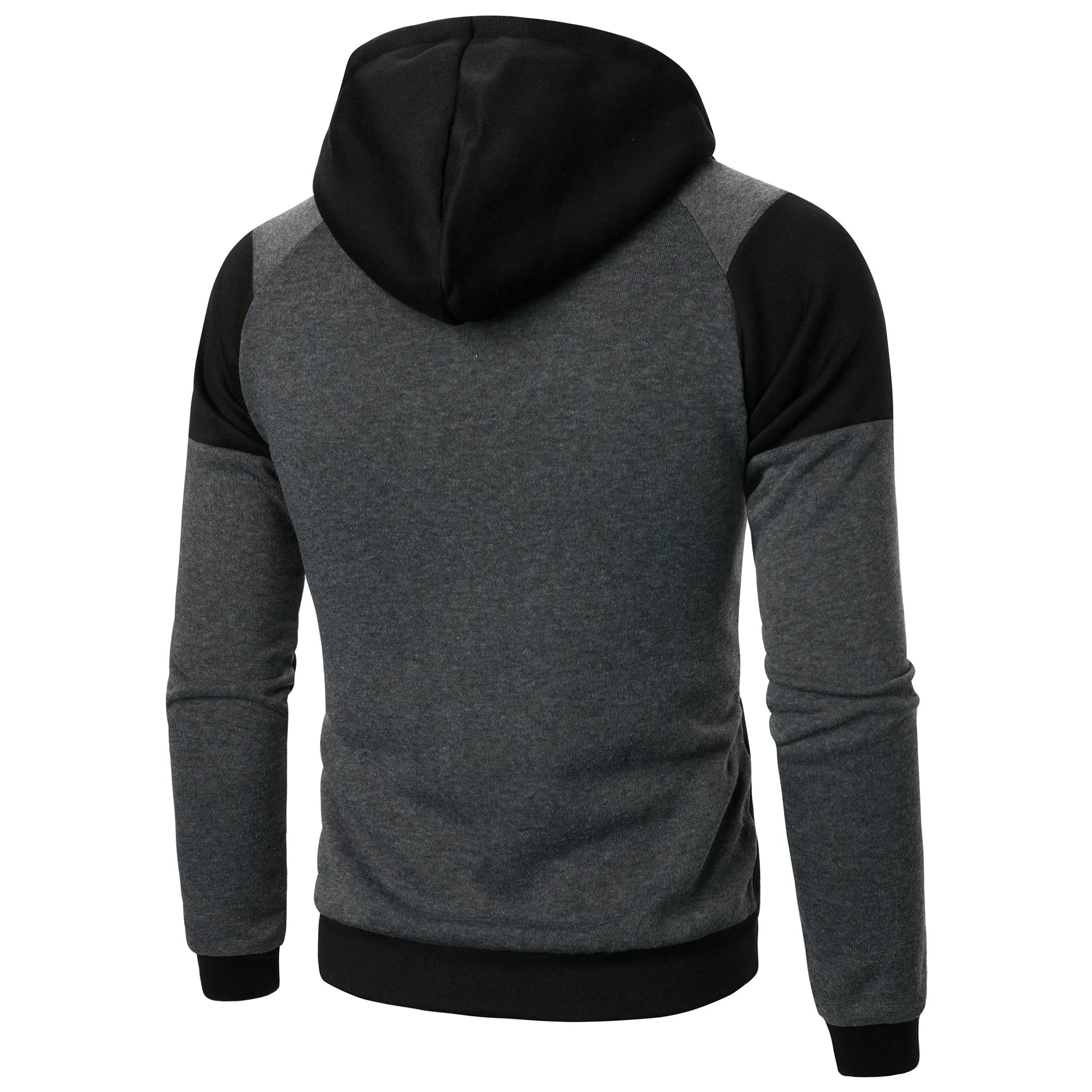 Autumn and winter sports spliced top casual long sleeve hooded sports men’s style