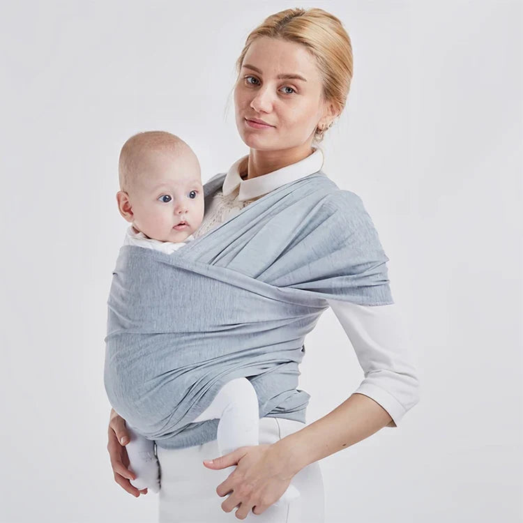 Baby Wrap Carrier Stretchy Ergonomic Baby Carrier Sling for Newborn Infants Hands-Free Lightweight Baby Wrap 7-35 lbs