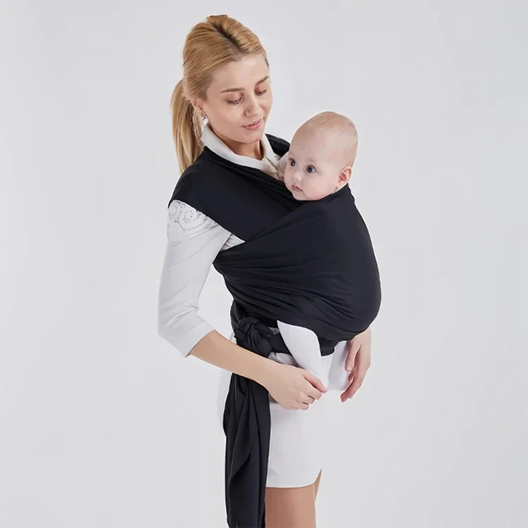 Baby Wrap Carrier Stretchy Ergonomic Baby Carrier Sling for Newborn Infants Hands-Free Lightweight Baby Wrap 7-35 lbs