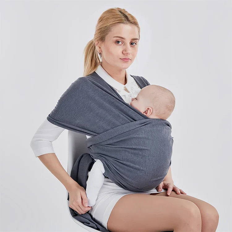 Baby Wrap Carrier Stretchy Ergonomic Baby Carrier Sling for Newborn Infants Hands-Free Lightweight Baby Wrap 7-35 lbs